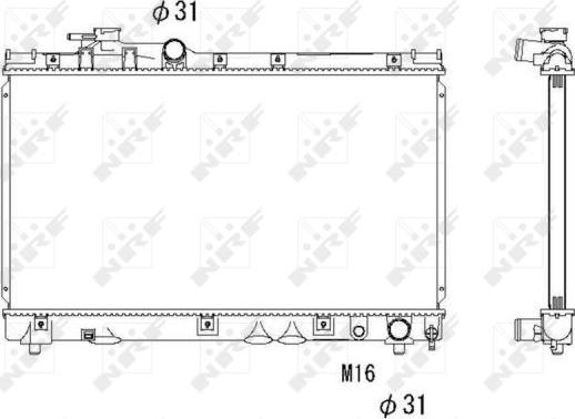 NRF 53273 - Radiators, Motora dzesēšanas sistēma autodraugiem.lv