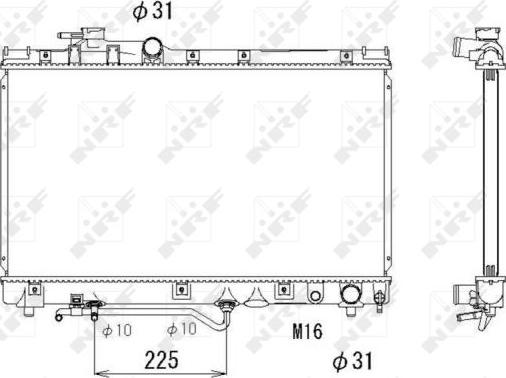 NRF 53272 - Radiators, Motora dzesēšanas sistēma autodraugiem.lv