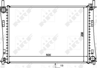 NRF 53740 - Radiators, Motora dzesēšanas sistēma autodraugiem.lv