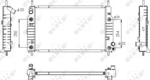 NRF 53748 - Radiators, Motora dzesēšanas sistēma autodraugiem.lv