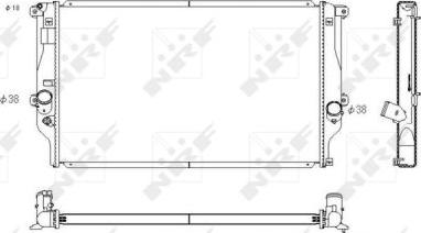 NRF 53769 - Radiators, Motora dzesēšanas sistēma autodraugiem.lv