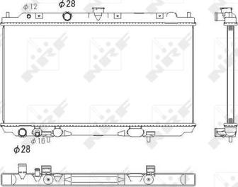 NRF 53760 - Radiators, Motora dzesēšanas sistēma autodraugiem.lv