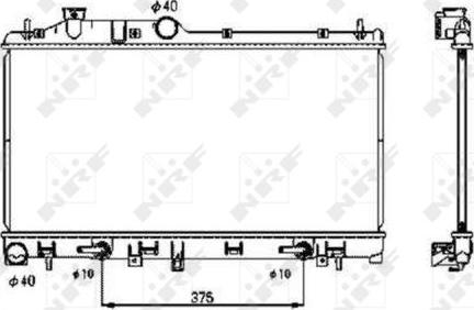 NRF 53700 - Radiators, Motora dzesēšanas sistēma autodraugiem.lv