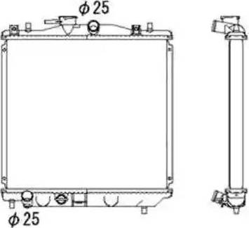 NRF 53701 - Radiators, Motora dzesēšanas sistēma autodraugiem.lv