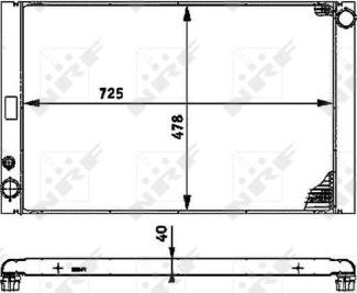 NRF 53716 - Radiators, Motora dzesēšanas sistēma autodraugiem.lv