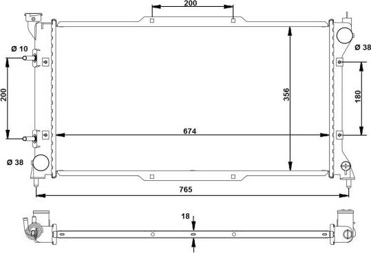 NRF 53783 - Radiators, Motora dzesēšanas sistēma autodraugiem.lv