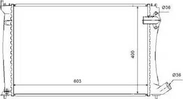 NRF 53736 - Radiators, Motora dzesēšanas sistēma autodraugiem.lv