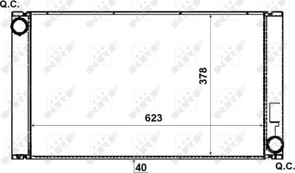 NRF 53731 - Radiators, Motora dzesēšanas sistēma autodraugiem.lv