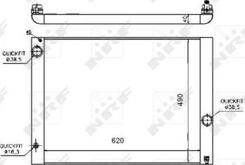 NRF 53724 - Radiators, Motora dzesēšanas sistēma autodraugiem.lv