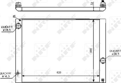 NRF 53728 - Radiators, Motora dzesēšanas sistēma autodraugiem.lv