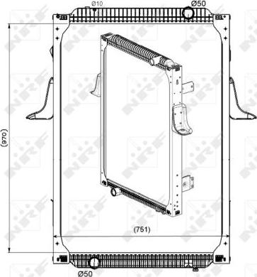 NRF 529564 - Radiators, Motora dzesēšanas sistēma autodraugiem.lv