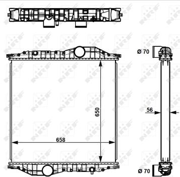 NRF 529710 - Radiators, Motora dzesēšanas sistēma autodraugiem.lv