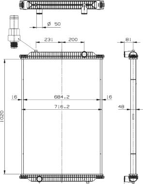 NRF 529726 - Radiators, Motora dzesēšanas sistēma autodraugiem.lv