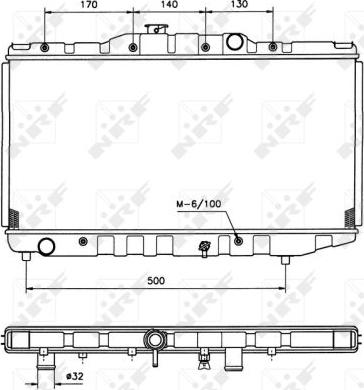 NRF 526711 - Radiators, Motora dzesēšanas sistēma autodraugiem.lv