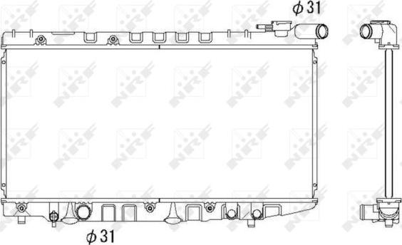 NRF 526712 - Radiators, Motora dzesēšanas sistēma autodraugiem.lv