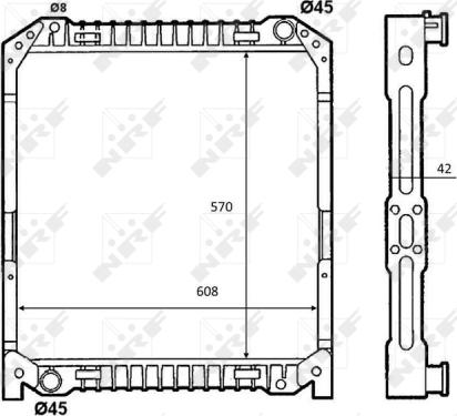 NRF 52096 - Radiators, Motora dzesēšanas sistēma autodraugiem.lv