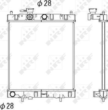 NRF 52060 - Radiators, Motora dzesēšanas sistēma autodraugiem.lv