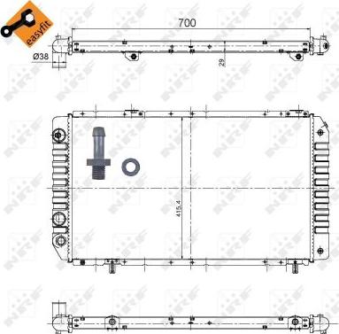 NRF 52063 - Radiators, Motora dzesēšanas sistēma autodraugiem.lv