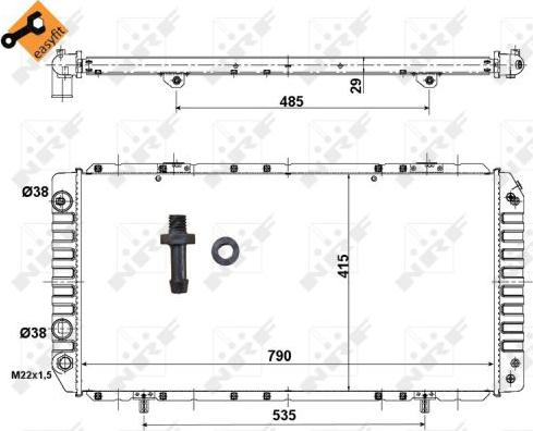 NRF 52062 - Radiators, Motora dzesēšanas sistēma autodraugiem.lv