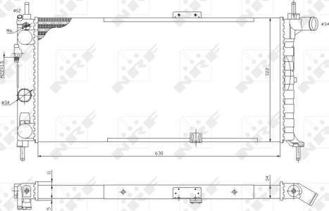 NRF 52019 - Radiators, Motora dzesēšanas sistēma autodraugiem.lv