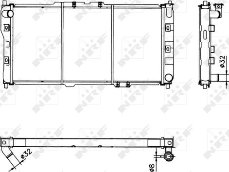 NRF 52017 - Radiators, Motora dzesēšanas sistēma autodraugiem.lv