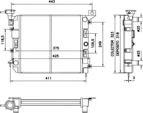 NRF 52039 - Radiators, Motora dzesēšanas sistēma autodraugiem.lv