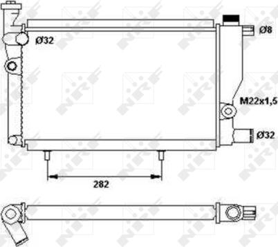 NRF 52024 - Radiators, Motora dzesēšanas sistēma autodraugiem.lv