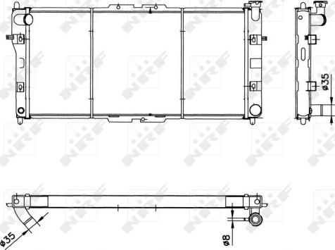 NRF 52020 - Radiators, Motora dzesēšanas sistēma autodraugiem.lv