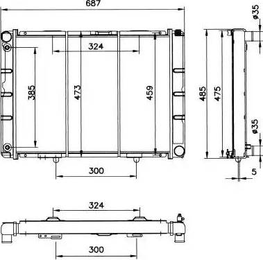 NRF 52028 - Radiators, Motora dzesēšanas sistēma autodraugiem.lv