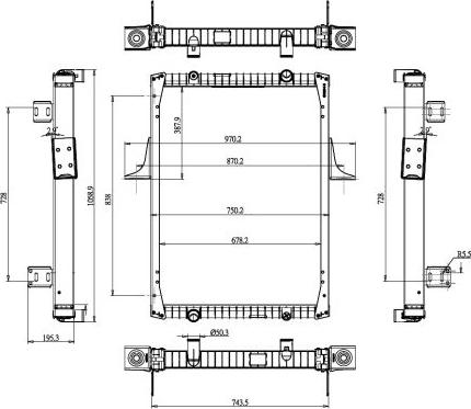 NRF 52072 - Radiators, Motora dzesēšanas sistēma autodraugiem.lv