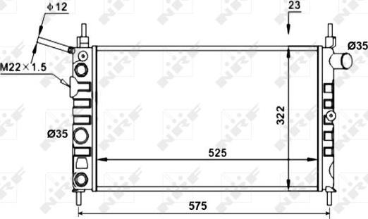 NRF 52156 - Radiators, Motora dzesēšanas sistēma autodraugiem.lv