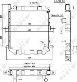 NRF 52244 - Radiators, Motora dzesēšanas sistēma autodraugiem.lv