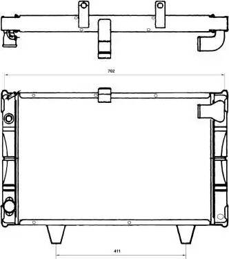 NRF 527111 - Radiators, Motora dzesēšanas sistēma autodraugiem.lv