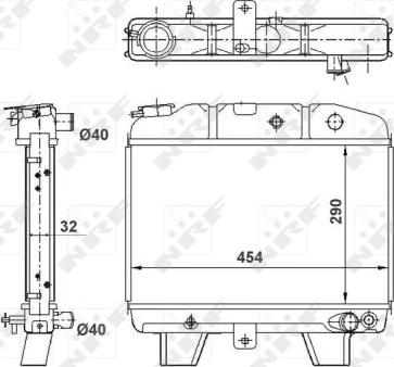 NRF 57101 - Radiators, Motora dzesēšanas sistēma autodraugiem.lv