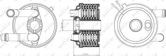 NRF 31187 - Eļļas radiators, Automātiskā pārnesumkārba autodraugiem.lv