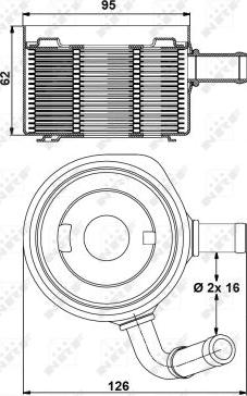 NRF 31178 - Eļļas radiators, Motoreļļa autodraugiem.lv