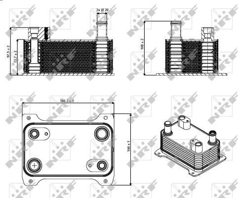 NRF 31362 - Eļļas radiators, Automātiskā pārnesumkārba autodraugiem.lv