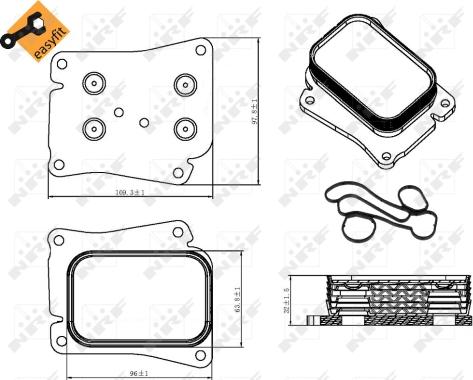 NRF 31320 - Eļļas radiators, Motoreļļa autodraugiem.lv