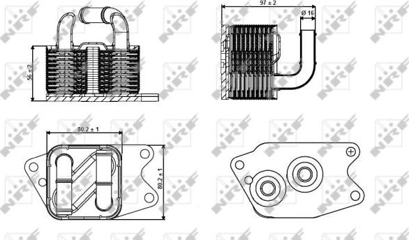 NRF 31265 - Eļļas radiators, Automātiskā pārnesumkārba autodraugiem.lv