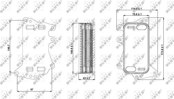 NRF 31282 - Eļļas radiators, Automātiskā pārnesumkārba autodraugiem.lv