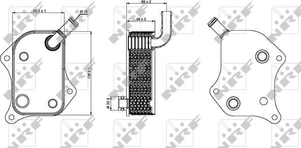 NRF 31237 - Eļļas radiators, Motoreļļa autodraugiem.lv