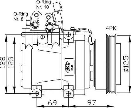 NRF 32445G - Kompresors, Gaisa kond. sistēma autodraugiem.lv