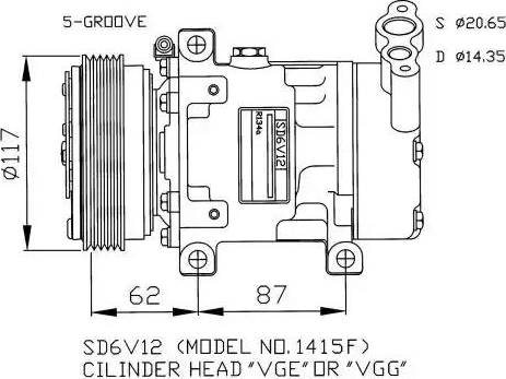 NRF 32431G - Kompresors, Gaisa kond. sistēma autodraugiem.lv