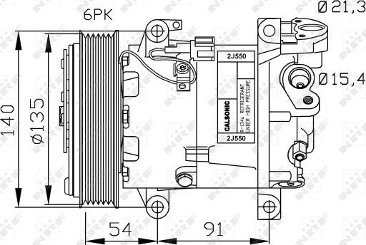 NRF 32690G - Kompresors, Gaisa kond. sistēma autodraugiem.lv