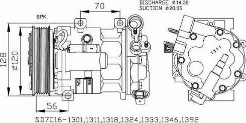 NRF 32682G - Kompresors, Gaisa kond. sistēma autodraugiem.lv