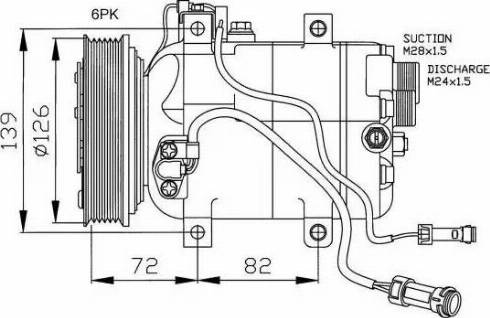 NRF 32027G - Kompresors, Gaisa kond. sistēma autodraugiem.lv