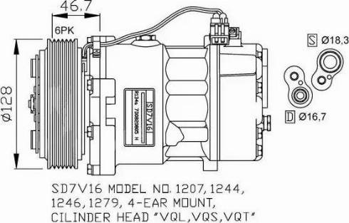 NRF 32168G - Kompresors, Gaisa kond. sistēma autodraugiem.lv