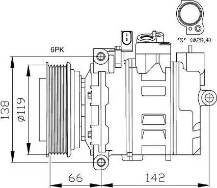 NRF 32111G - Kompresors, Gaisa kond. sistēma autodraugiem.lv