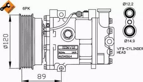 NRF 32189G - Kompresors, Gaisa kond. sistēma autodraugiem.lv