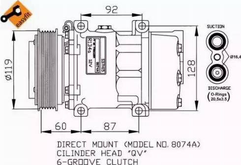 NRF 32170G - Kompresors, Gaisa kond. sistēma autodraugiem.lv